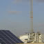 solar array with tower